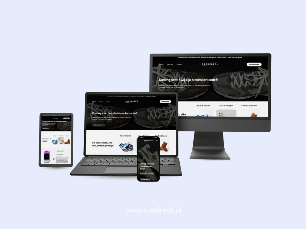 StepFresh - Webshop - Portfolio Mecrades